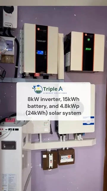 8kW inverter and 15kWh battery installation