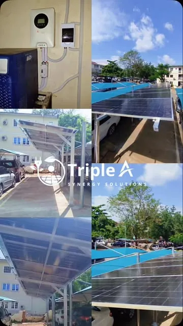 Solar carport installed by Triple A